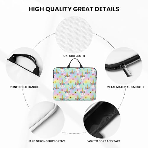 Laptop Case 14 Inch, Soft Shockproof Laptop Sleeve with Handle, Protective Bag - color: Pattern (664)