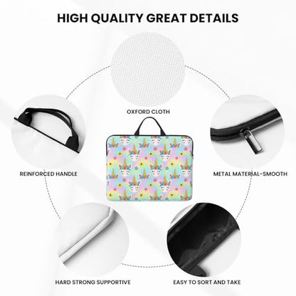 Laptop Case 14 Inch, Soft Shockproof Laptop Sleeve with Handle, Protective Bag - color: Pattern (664)