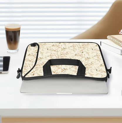 17 inch Laptop Shoulder Bag Carrying Case with Handle Fits 15.6/16/17/17.3/17.4 inch Laptop Notebook (Branches Birds, 16-17.3 inch) - color: Branches Birds