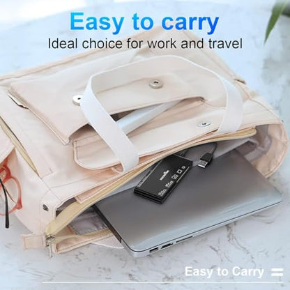 USB 3.0 SD Card Reader, 7-in-1 Multi Memory Card Reader for SD SDXC SDHC Micro SD CF MS MMC Camera Memory Card XD Card Reader, Plug and Play Simultaneously Read/Writer(5Gbps) for Mac OS, Windows - size: USB 3.0 Card Reader