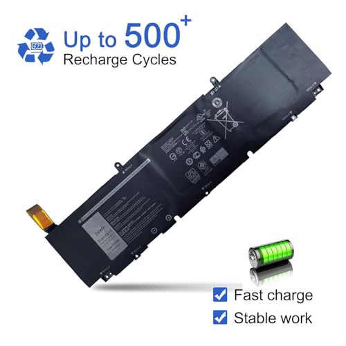 JOTACT 5XJ6R（11.4V 56Wh） Laptop Battery Compatible with Dell Precision 5750 5760 5770 XPS 17 9700 9710 9720 9730 Series XJ6R XG4K6 03324J 01RR3 001RR3 - size: 13.03*2.75*0.34 inch 5XJ6R