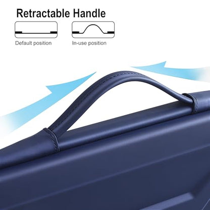 DOMISO 13.3-14 Inch Laptop Hard Case, Waterproof Shockproof Hard Shell Laptop Sleeve Protective Computer Bag for Macbook Pro/Lenovo ThinkPad/Dell XPS/HP Pavilion,Navy Blue - color: Navy Blue, size: 14 Inch