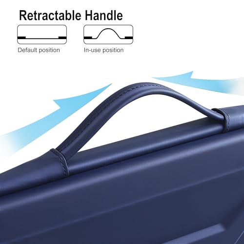 DOMISO 15.6-16 Inch Laptop Hard Case, Waterproof Shockproof Hard Shell Laptop Sleeve Protective Computer Bag for Macbook Pro/Lenovo IdeaPad/HP ENVY/Dell XPS, Navy Blue - color: Navy Blue, size: 15 - 15.6 Inch