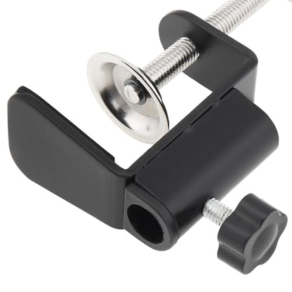 Aluminum C-Clamp Clip Mount for Camera/Monitor, Desktop & Table Mount Holder for Microphone/Mic & Tablet (Black)
