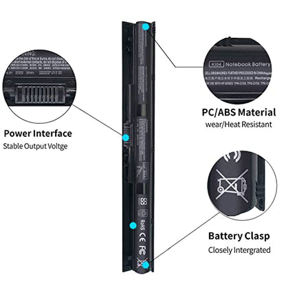 KI04 800049-001 Battery for HP Pavilion 15-ab 15-an 17-g 14-ab 14t-ab 15t-ab100 17t-g100 17t-s100 Series 15-ab143cl 15-ab223cl 15-ab153nr 15-an044nr 14-ab166us 17-ab220nr 17-g133cl 800009-421 TPN-Q158 - size: 10.76 x 1.25 x 0.8 inches KI04 BATTERY