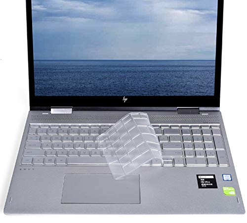 Ultra Thin Keyboard Cover for HP Laptop 15-da 15-db 15-dw 15-dy 15-bs/bw 15-ef 15t 15z 15.6" 15-db0011dx 15-dw0037wm/dw1083wm 15-dy1043dx/dy1051wm 15-ef1001ds, HP 17-by/bs/ca 17.3 Keyboard Skin, TPU - color: Clear TPU