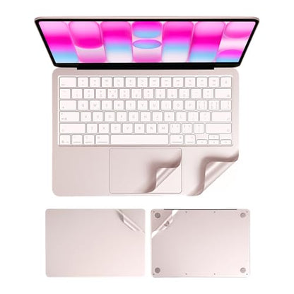 4 in 1 Ultra Thin 3M Vinyl Full Size Laptop Skin Palm Rest Sticker for 2026 New Released MacBook Pro Neo 13 Inch A18 (Blush Pink) - color: Blush Pink