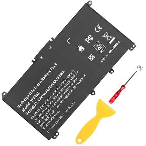 TF03XL 920070-855 Battery for HP Pavilion x360 14m-cd0001dx 14m-cd0003dx 15-cc0xx 15-cc023cl 15-cc123cl 15-cc050wm 15-cc563st 17-ar050wm 15-cc 15-cd 14-bf 14-bf050wm Series tpn-q190 920046-421 - size: TF03XL 8.94 4.96 0.71in