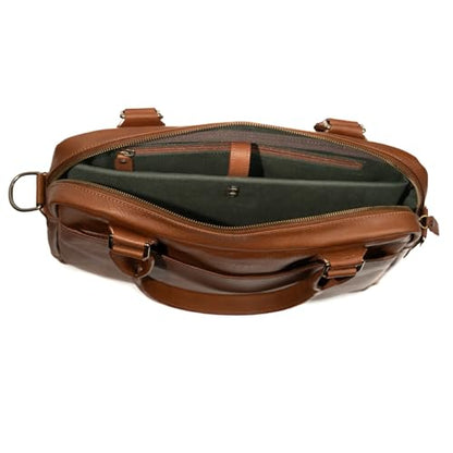 Full Grain Leather Briefcase | Elegant Handmade Leather Briefcase for Men, Perfect for Work and Business.