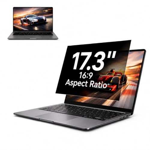 17.3 inch Laptop Privacy Screen Filter for 16:9 Aspect Ratio Widescreen Monitor,17.3in Laptop Monitor Privacy Shield Anti Glare Eye Protection, Anti-Scratch Removable Protector Film (1Pack 17.3'' 16:9) - size: 1Pack 17.3'' 16:9