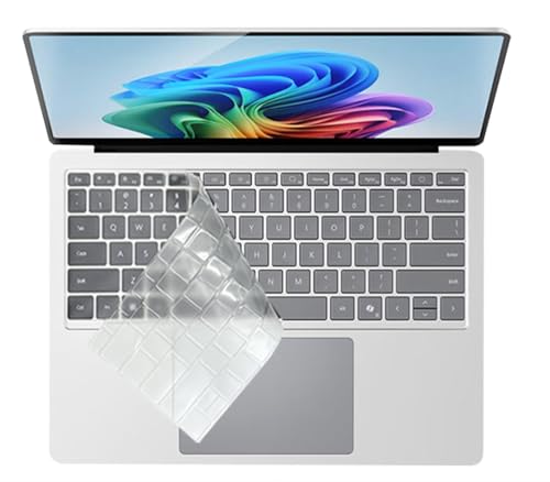 Ultra Thin Keyboard Skin Cover Compatible for 2024 Microsoft Surface Laptop (7th Edition, Windows 11 Copilot+ PC) 13.8"/15" Touchscreen Display, US Keyboard Layout (TPU) (Clear) - size: Compatible for 2024 Surface Laptop 7