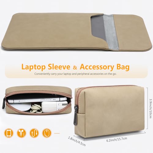 HYZUO 13 Inch Laptop Sleeve PC Case for MacBook Pro 13 M2 M1 2026-2016, 13" MacBook Neo 2026 A3404, MacBook Air 13 M5 A3449 M4 M3 M2 M1 2026-2018, 13" iPad Pro/Air, Surface Pro, XPS 13, Khaki - color: Khaki, size: 13 Inch