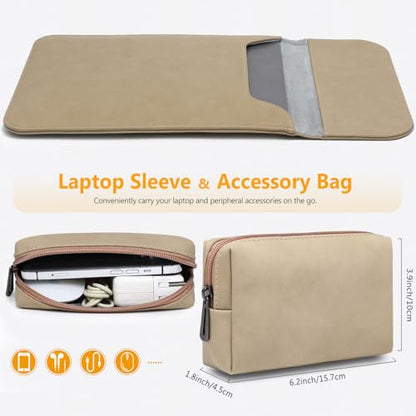 HYZUO 13 Inch Laptop Sleeve PC Case for MacBook Pro 13 M2 M1 2026-2016, 13" MacBook Neo 2026 A3404, MacBook Air 13 M5 A3449 M4 M3 M2 M1 2026-2018, 13" iPad Pro/Air, Surface Pro, XPS 13, Khaki - color: Khaki, size: 13 Inch