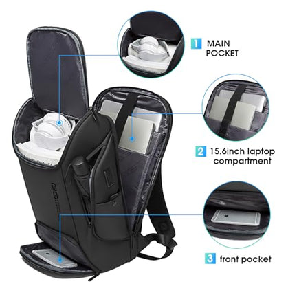 FUTURE AESTHEICS Business Laptop Smart backpack Can Hold 15.6 Inch Laptop Commute Backpack Carry on bag for men and women - color: Black