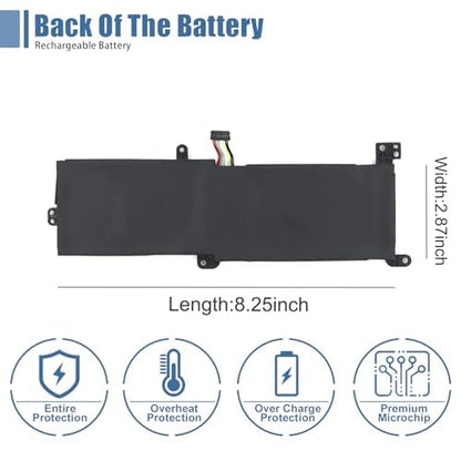 L16C2PB2 Laptop Battery Compatible with Lenovo IdeaPad S145-14API/15API 320-14AST/14IAP/14IKB 320-15ABR/15AST/15IAP Series Notebook L16S2PB1 L16C2PB1 L17L2PF1 L17M2PB7 L16L2PB2 L16M2PB2 - size: 8.25*2.87*0.25 inch L16C2PB2