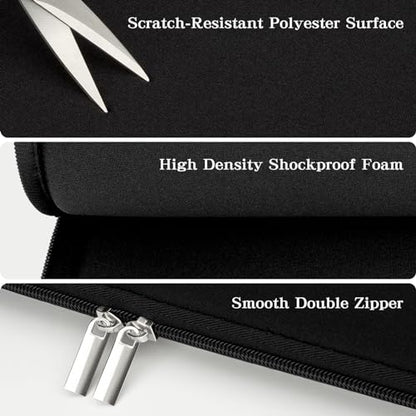 15 16 Inch Laptop Sleeve Protective Case Soft Cover Compatible with 15 Inch MacBook Pro A1707 A1990 (2016-2018) 16 inch MacBook Pro M1 M2 M3 M4 (2024-2019), Black - color: Black, size: 15 inch