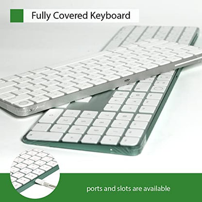 Universal KeyboardCap. Fully Covered Flat Style 0.025mm Waterproof Anti-Dust Desktop Keyboard Cover with Numeric Hospital/Dentist Use (MagicKeyboard (with Numeric) 3packs) - size: MagicKeyboard (with Numeric) 3packs