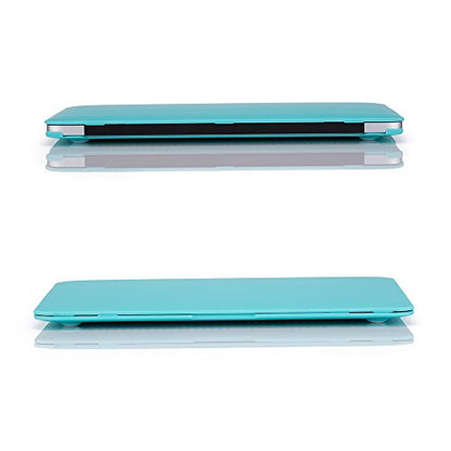 RUBAN Case for MacBook Air 13 Inch (Models: A1369 & A1466, Older Version 2010-2017 Release), Slim Snap On Hard Shell Protective Cover and Keyboard Cover, Turquoise - color: Turquoise