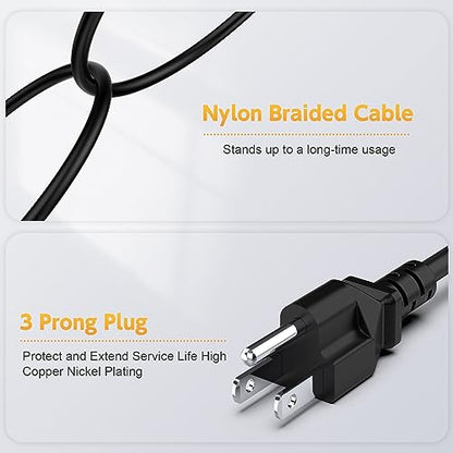 90W Power Cord Compatible with HP All-in-One Desktop PC 18'' 19'' 20" 21" 22" 23" 24" 27", 18-5110, 19-2304, 20-B010, 21-B0024, 22-B016, 24-DD, 24-DF, 24-DP, 24-CB, 22-DD, 22DF Series Power Adapter | 90W 19V 4.74A charger, 7.4x5.0mm tip. Compatible with H