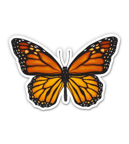 Monarch Butterfly Pretty - 5" Vinyl Sticker - for Car Laptop I-Pad - Waterproof Decal - size: 5"