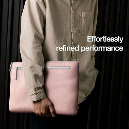 Incase Compact Laptop Sleeve with Woolenex - 14" MacBook/Laptop and iPad/Tablet Sleeve, Computer Case and Cover, Lightweight, Weather Resistant, with Slip Pocket for Accessories - Blush Pink - color: Blush Pink