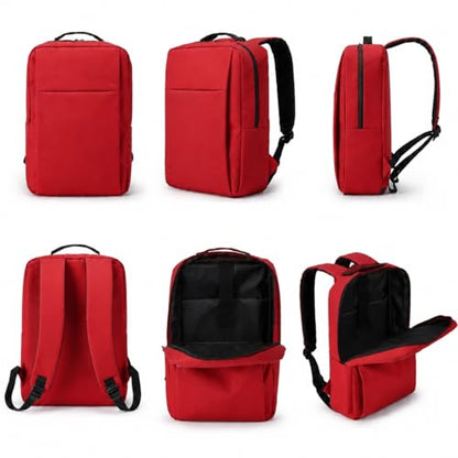 Laptop Backpack for Women & Men, 15.6" Laptop and Tablet Bag with Computer Compartment – Lightweight, Durable Travel & Work Backpacks, Red - color: Backpack 01 Red