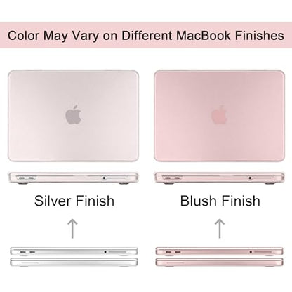Batianda CrystalMist Case for MacBook Neo 13 Inch 2026, Frosted Blush | 4-in-1 Bundle Official Color Matched, Frosted Translucent Shell, Anti-Fingerprint Matte Finish, Slim Lightweight Protection - color: Matte Blush