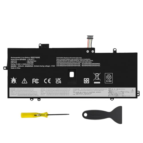 Futurebatt L18C4P71 L18M4P72 02DL006 Battery Replacement for Lenovo Thinkpad X1 Carbon 7th/8th Gen,ThinkPad X1 Yoga 4th/5th Gen Series 02DL004 02DL005 L18L4P71 SB10K97644 SB10K97642 SB10K97643 - size: L18C4P71 11.34 5.55 0.73in
