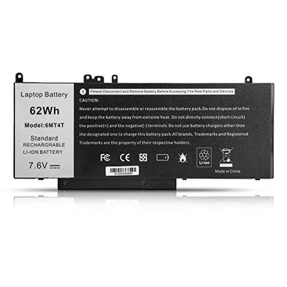 E5470 battery E5570 battery 6MT4T Battery Compatible with Dell Latitude 14 5470 E5470 15 5570 E5570 Precision 15 3510 M3510 Series Notebook Replacement for 7V69Y TXF9M 79VRK HK6DV 07V69Y 7.6V/62Wh - color: 6MT4T