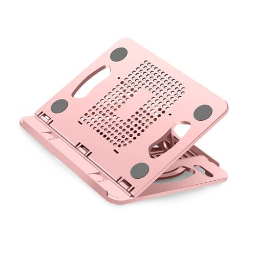 Computer Stand Foldable Laptop Bracket Ergonomic for Desk Computer Stand with 360 Degree Rotating Base Lightweight Laptop for Desk - color: A