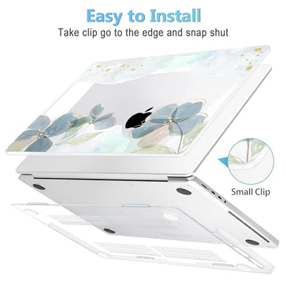 Mektron Case for M5 MacBook Pro 14 inch 2026 Model A3427 A3426 Fit 2025-2021 Model A3434 A3112 M4 A3112 A3401 A3185 M3 A2918 A2992 M2 A2779 M1 A2442 Pro/Max Cover for MacBook Pro 14", Flower C006 - color: Flower C006