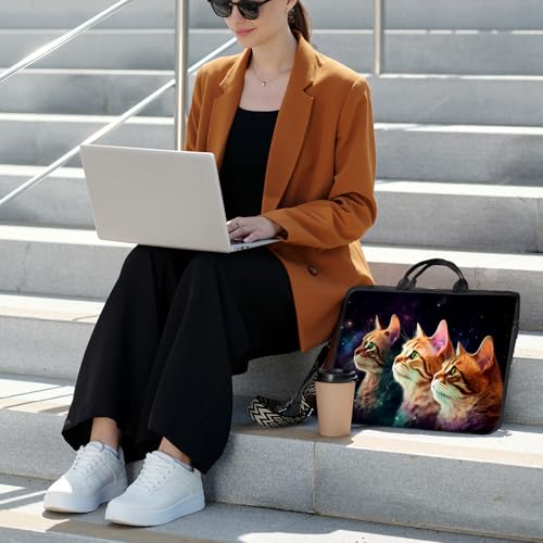 Laptop Bag,14 15 15.6 inch Laptop Case Sleeve,Computer Sleeve with Handle for Women Men,Carrying Case for MacBook,Dell,Lenovo,Notebook Computer,Cute Cat Black - color: Cute Cat Black