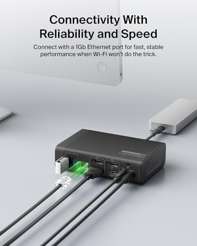 Belkin Connect 14-in-1 Docking Station 100W, Dual Display USB C Dock w/ 4K@60Hz Support, DisplayLink Technology - USB C Dock w/ 10Gbps Data Transfer, 1Gb Ethernet Port - Laptop Expansion Hub - style: 14-in-1, Dual Display, 100W