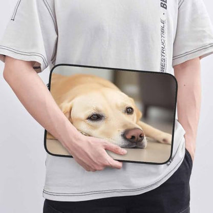 Laptop Sleeve Bag 15.4 15.6 Inch,Yellow Labrador Retriever Cute Dog Protective Polyester Computer Cases Laptop Cover Briefcase Bag Tablet Travel Cover - color: LPS-003