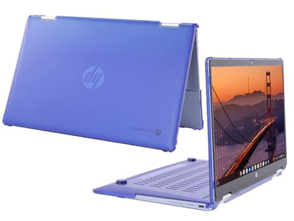 mCover Hard Case ONLY Compatible for 2024~2025 14" HP Chromebook x360 14B-CD0000 Series Laptop Computers (NOT Fitting Any Other HP Chromebook & Windows Notebook PC)- Blue - color: Blue