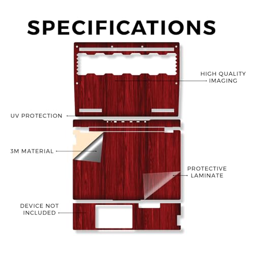 Laptop Skin Compatible with Lenovo Legion 5 Gaming Laptop (15IRX9) 2024 - Cherry Grain - Premium 3M Vinyl Protective Wrap Decal Cover - Easy to Apply | Crafted in the USA - color: Cherry Grain, size: Legion 5 Gaming (15IRX9) 2024 Full Cover Skin, style: M