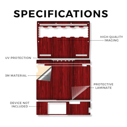 Laptop Skin Compatible with Lenovo Legion 5 Gaming Laptop (15IRX9) 2024 - Cherry Grain - Premium 3M Vinyl Protective Wrap Decal Cover - Easy to Apply | Crafted in the USA - color: Cherry Grain, size: Legion 5 Gaming (15IRX9) 2024 Full Cover Skin, style: M