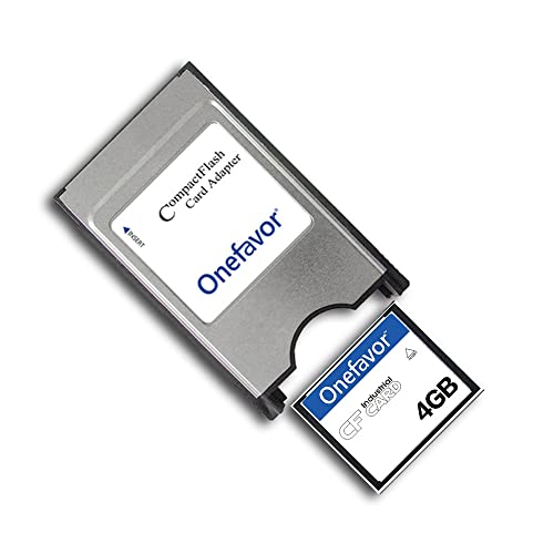 Compact Flash to PCMCIA ATA Adapter - CF to PC Card Adapter for 2 Card (Includes 4GB CF Memory Card) - size: 4GB Compact Flash to PCMCIA