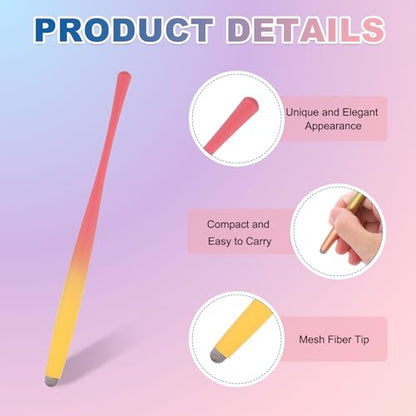 PATIKIL 2Pcs Slim Waist Stylus Pens for Touch Screen, High Sensitivity Universal Pen Capacitive Digital Pens Touchscreen Stylus for Phone Tablets Laptop Touch Screen, Yellow/Red - color: Yellow/Red