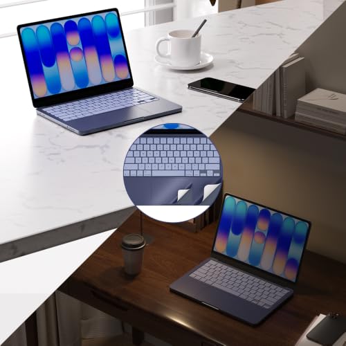 Palm Rest Decal for MacBook Neo Vinyl Skin | Scratch-Resistant Vinyl Skin with Trackpad Protector,Removable Fingerprint-Resistant Keyboard Edge Skin (Blue) - color: Blue