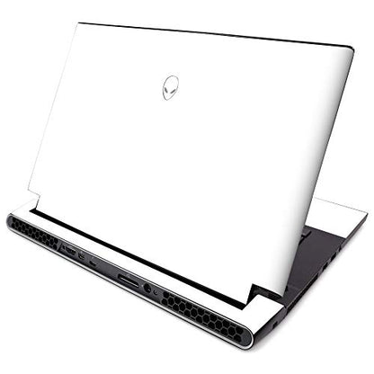 MightySkins Skin for Alienware M15 R2 (2019) - Solid White | Protective, Durable, and Unique Vinyl Decal Wrap Cover | Easy to Apply, Remove, and Change Styles | Made in The USA - color: Solid White