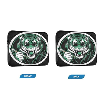 Cool Bigcat Black 15-16 Inch Quilted Laptop Sleeve Case Soft Notebook Protector Bag Computer Carrying Case - color: Cool BigCat Black, size: Large