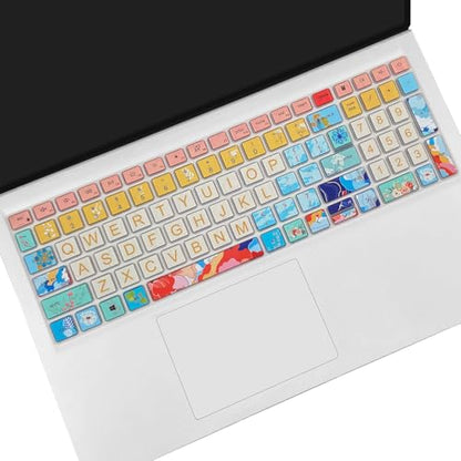 Keyboard Cover for Dell Inspiron 15 3000 5000 7000 3510 3511 3515 3525 3530 3535 5510 5515 5518 7510 15.6", Inspiron 16 7610, Vostro 15 3510 5510 5515, Latitude 3520, Litter Flowers - color: Litter Flowers