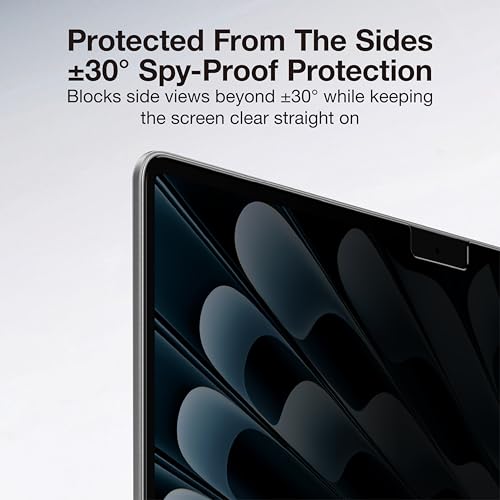 AMAZINGthing for MacBook Air 13" [RADIX MagPrivacy] M5/M4/M3/M2, Magnetic Screen Protector, ±30° Privacy Viewing, Removable Privacy Film, 9H Hardness, 200μm Thin Profile, Reusable with Folder - size: Macbook Air M5 13 inch M5/M4/M3/M2