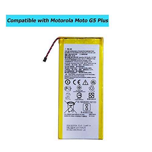 New HG40 Battery Replacement Compatible with Motorola Moto G5 Plus XT1684 XT1685 XT1687 SNN5984A with Specialized Tools
