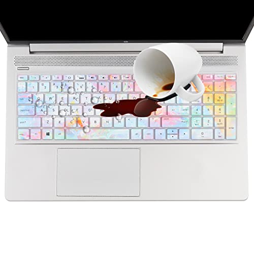 Keyboard Cover for 15.6 17.3 HP Laptop 15-by 15-dw/ef 17-by 15-dy5399nr 15-dy2792wm 15-dy1023dx 15-dy2795wm 15-dy2091wm 15-dy2005tg 15-dy2132wm dy2152wm 15-dy0700tg 15-dy1043dx 15-dy2031nr 15-dy2072dx - color: colors
