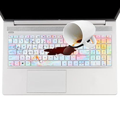 Keyboard Cover for 15.6 17.3 HP Laptop 15-by 15-dw/ef 17-by 15-dy5399nr 15-dy2792wm 15-dy1023dx 15-dy2795wm 15-dy2091wm 15-dy2005tg 15-dy2132wm dy2152wm 15-dy0700tg 15-dy1043dx 15-dy2031nr 15-dy2072dx - color: colors