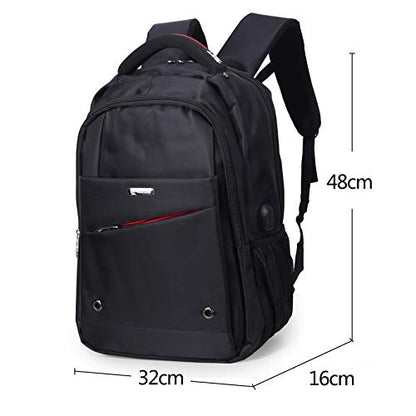 Laptop Backpack,Friendly Business Travel Laptop Bag for Womens Mens with USB Charging Port, Collage School Computer Daypack - Black