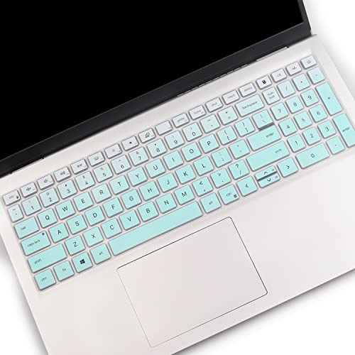 Keyboard Cover for 2026 2025 Dell 15 Laptop DC15250 DC15255 15.6" Dell Inspiron 15 3510 3511 3515 3525 3530 3535 5510 5515 5518 7510 15.6", Vostro 3510 3520 3530 5510 5515 15.6, Inspiron 7610 - color: MintGreen