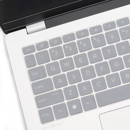 Keyboard Cover for 2026 2025 HP OmniBook 5 14 inch & OmniBook 7 14", OmniBook 5/7 14-fp0057nr 14-he0017nr 14t-hh000 14t-hk000 14z-hm000 14z-hn000 14-kf0712nr 14t-km000 14-fr0017nr 14-fs0000 14t-hg000 - color: Clear